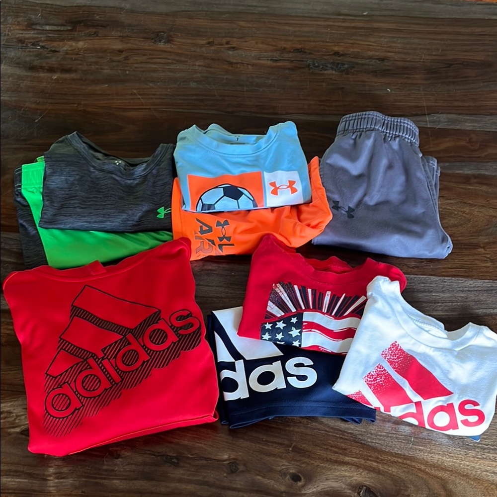 Boys Adidas and Under Armour Bundle, Size 7